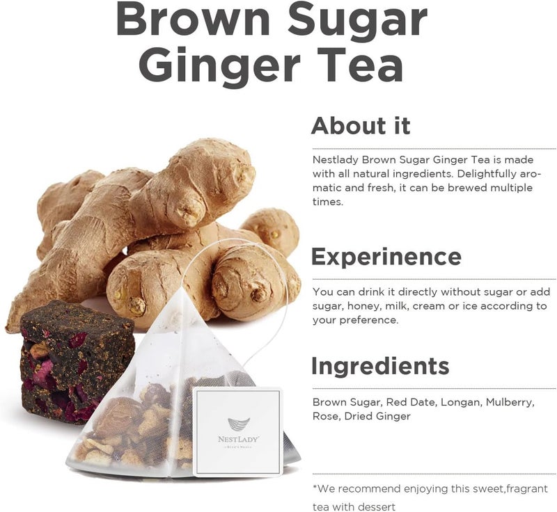 NESTLADY Brown Sugar Ginger Herbal Tea - Image 2